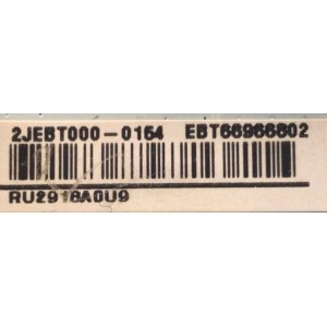 MAIN PARA SMART TV LG 4K RESOLUCION (3840 X 2160) / NUMERO DE PARTE EBT66966802 / EAX69581205 / 2JEBT000-0154 / RU291BA0U9 / 66966802 / NUMERO DE PANEL NC750TQG -ABKH5 / MODELO 75UQ7070ZUD.BUSFLKR